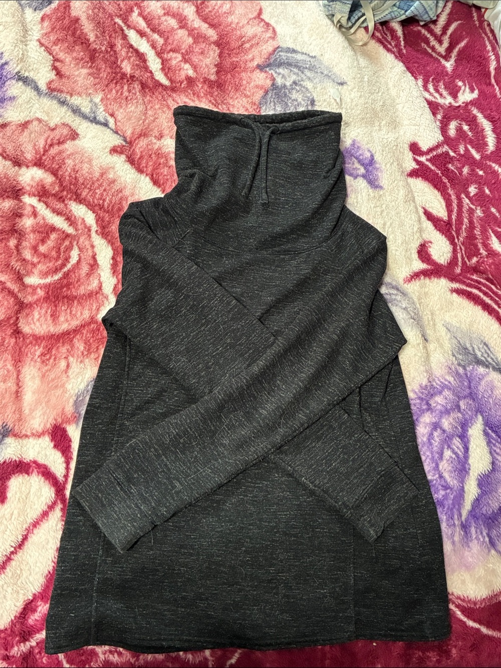 Women’s Dark Charcoal Funnel Neck Sweater